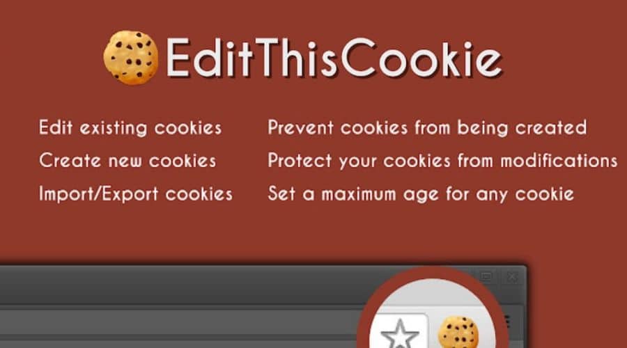 Feature of editthiscookie
