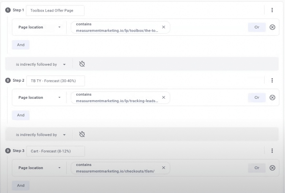 Editing the names of the steps in a exploration report