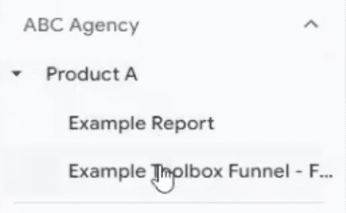 Example toolbox funnel