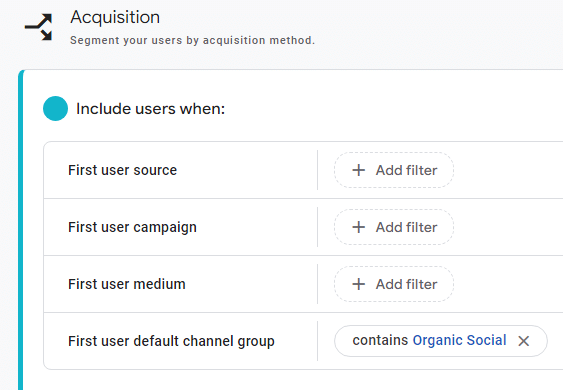 segmenting users who landed on your site from social platforms like Facebook or Twitter