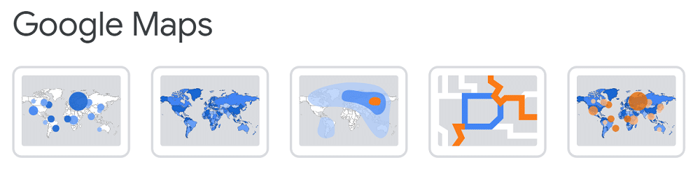 Examples of Google Maps chart