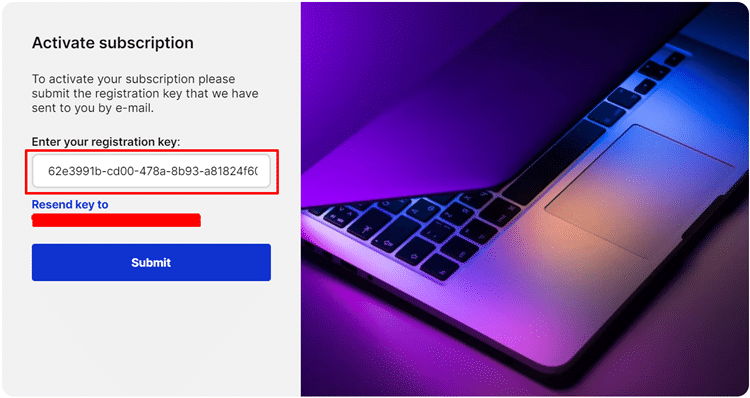cookiebot registration key