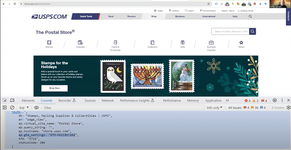 site with a version ID