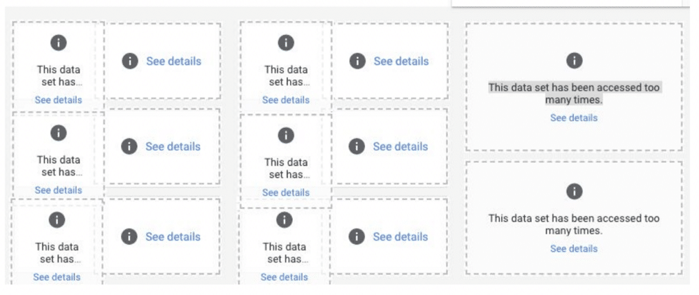 Messages are showing when Google introduced token limits