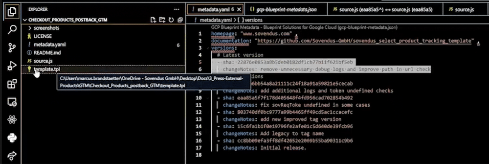 github repository