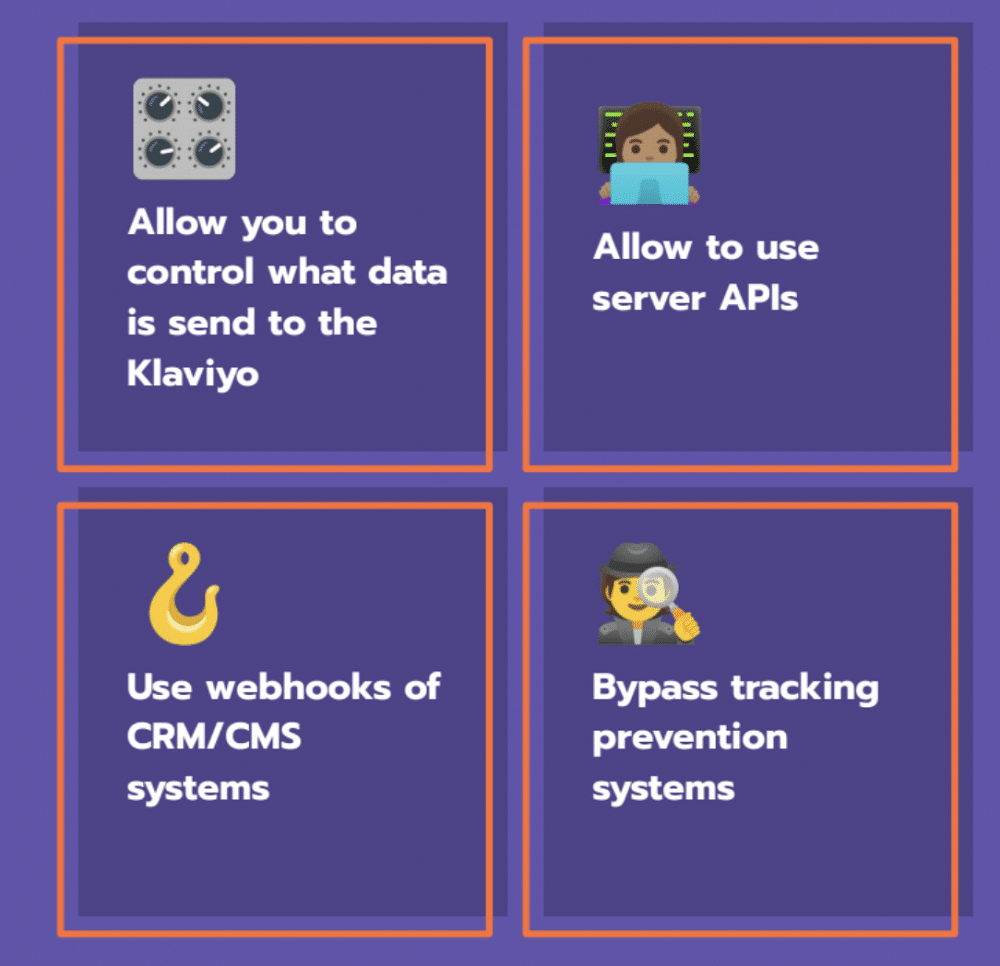 advantages of Klaviyo’s server-side tracking with Stape