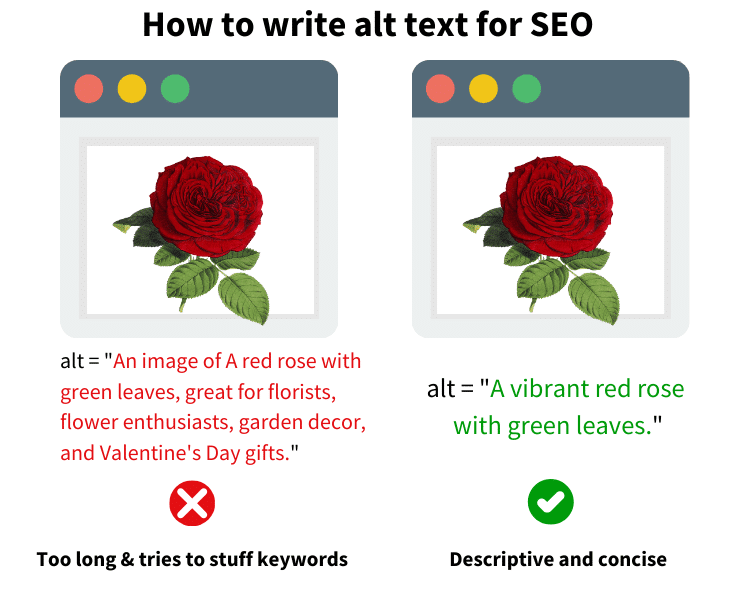 How to write alt text for SEO