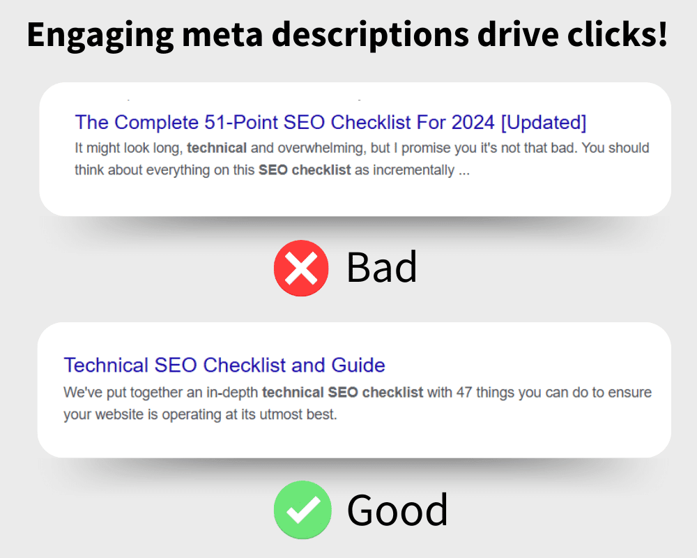 Ideal meta description for seo