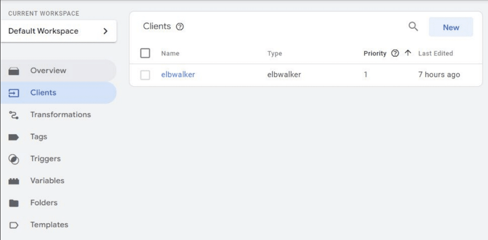 elbwalker client in a SGTM account