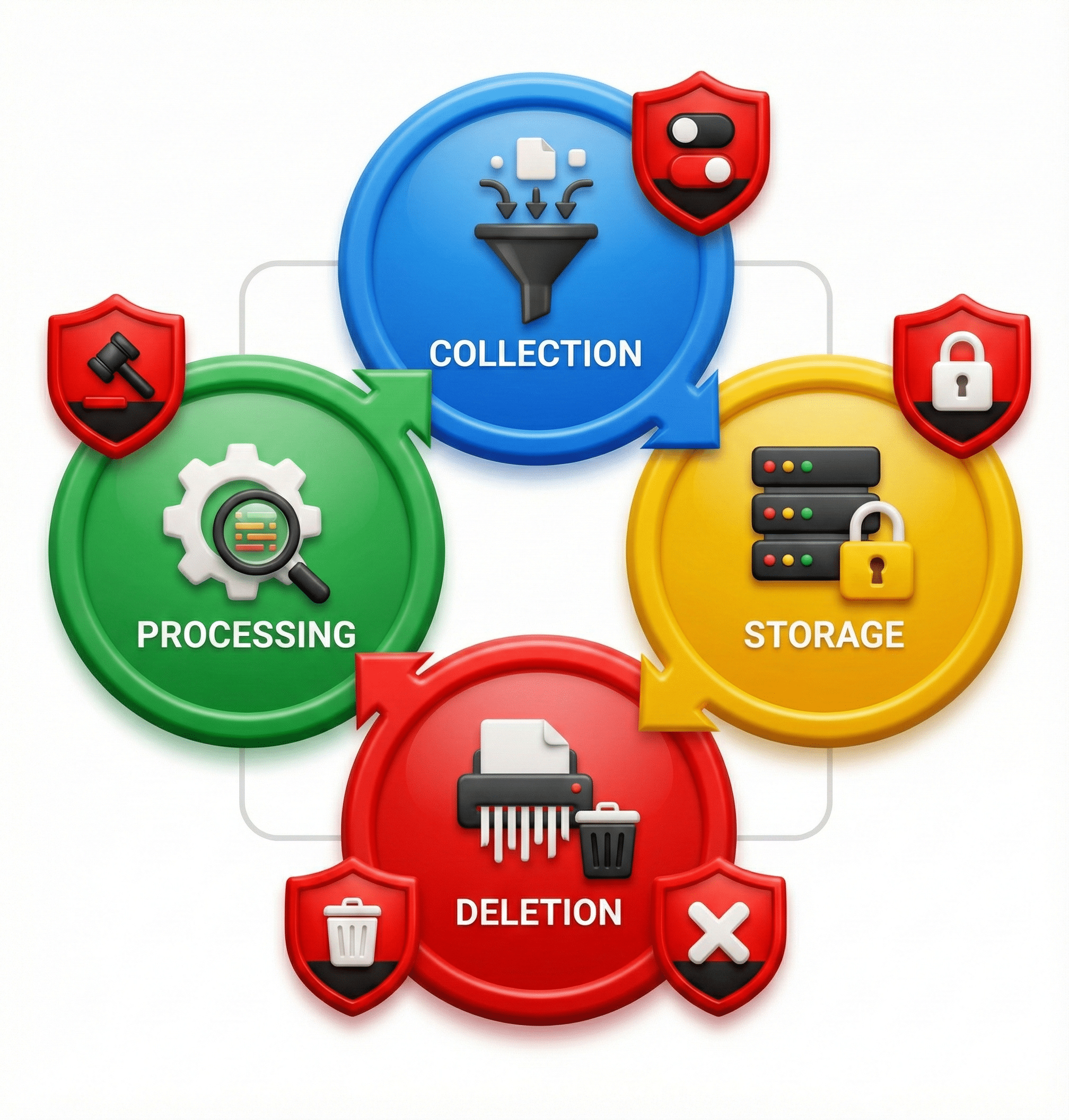 Data lifecycle diagram